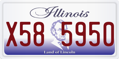 IL license plate X585950