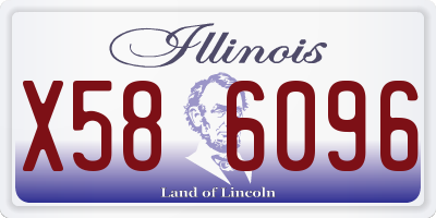 IL license plate X586096