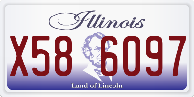 IL license plate X586097