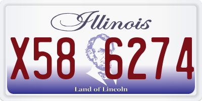 IL license plate X586274