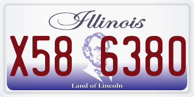 IL license plate X586380