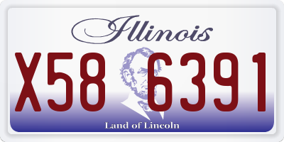 IL license plate X586391