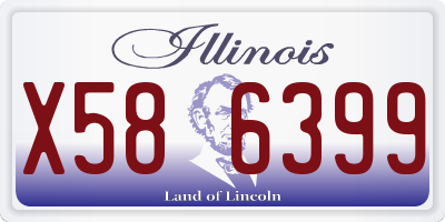 IL license plate X586399