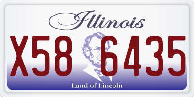 IL license plate X586435