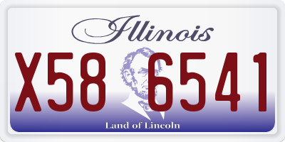 IL license plate X586541