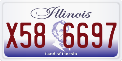 IL license plate X586697
