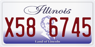 IL license plate X586745