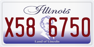 IL license plate X586750