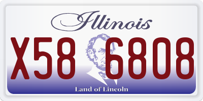 IL license plate X586808