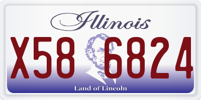 IL license plate X586824