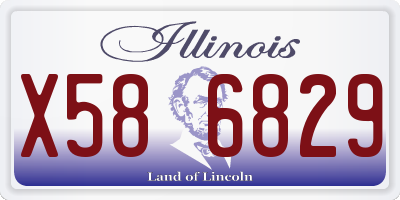 IL license plate X586829