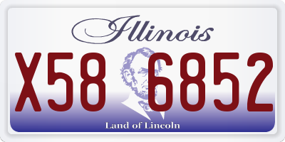 IL license plate X586852