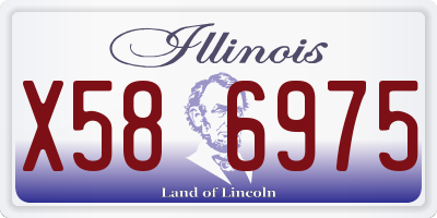 IL license plate X586975