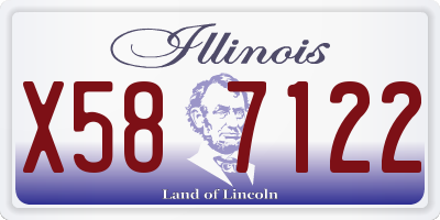 IL license plate X587122