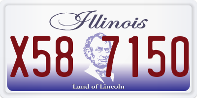 IL license plate X587150
