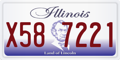 IL license plate X587221