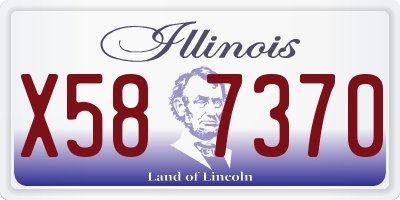 IL license plate X587370