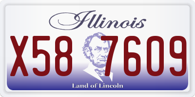 IL license plate X587609