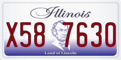 IL license plate X587630