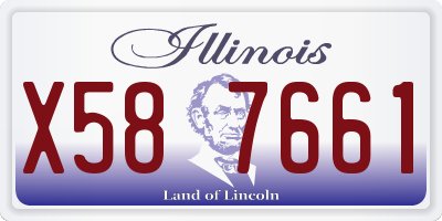 IL license plate X587661