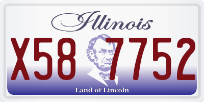 IL license plate X587752