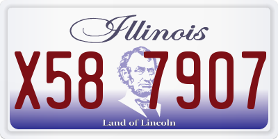 IL license plate X587907