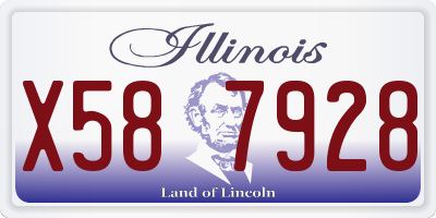 IL license plate X587928