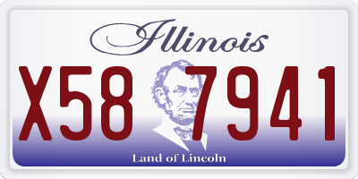 IL license plate X587941