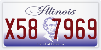 IL license plate X587969