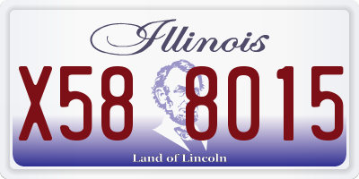 IL license plate X588015