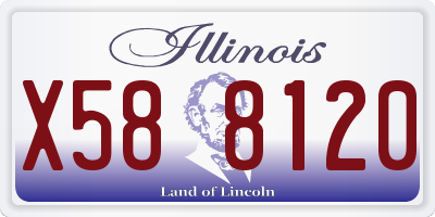 IL license plate X588120