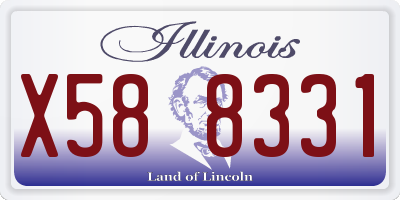 IL license plate X588331