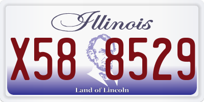 IL license plate X588529