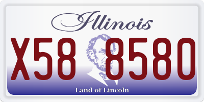 IL license plate X588580