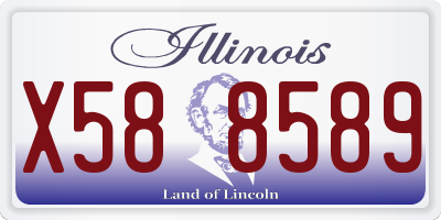 IL license plate X588589
