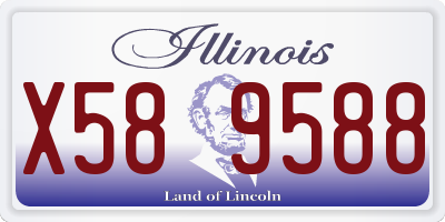 IL license plate X589588