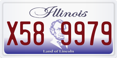 IL license plate X589979