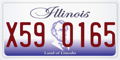 IL license plate X590165