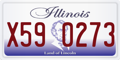 IL license plate X590273