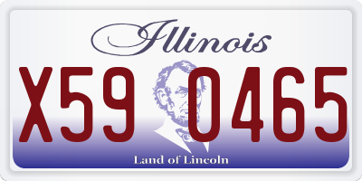 IL license plate X590465