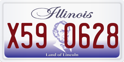 IL license plate X590628
