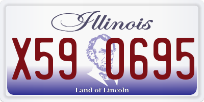 IL license plate X590695