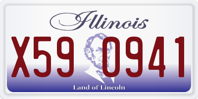 IL license plate X590941
