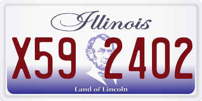 IL license plate X592402