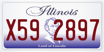 IL license plate X592897