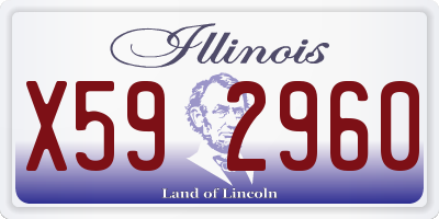 IL license plate X592960