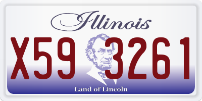 IL license plate X593261