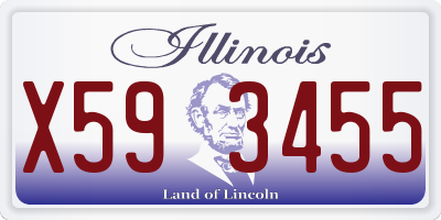 IL license plate X593455