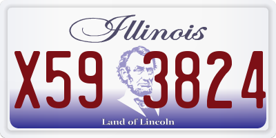 IL license plate X593824