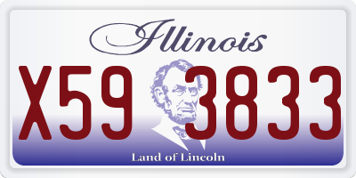 IL license plate X593833